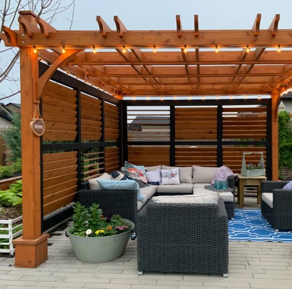 Western Red Cedar Pergola & Canopy – Outdoor Shade & Patio Living Kit 7 1010 1