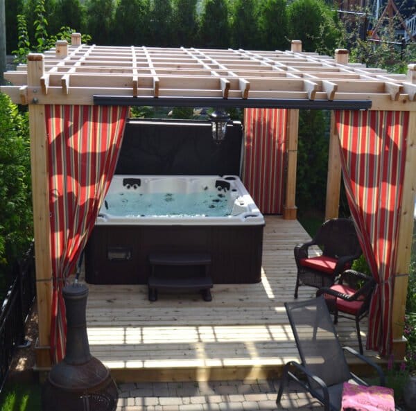 Western Red Cedar Pergola & Canopy – Outdoor Shade & Patio Living Kit 18 1012 2