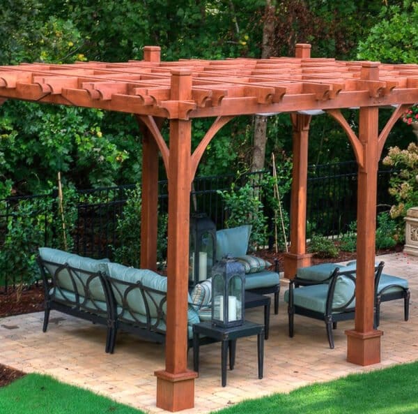 Western Red Cedar Pergola & Canopy – Outdoor Shade & Patio Living Kit 13 1216 2