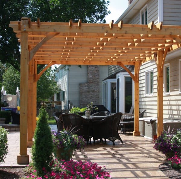 Western Red Cedar Pergola & Canopy – Outdoor Shade & Patio Living Kit 17 1220 5