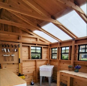 12x12 Sunshed Garden Shed Greenhouse Shed Western Red Cedar Shed Outdoor Living Today 10jpg