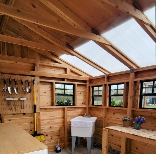 12x12 Sunshed Garden Shed Greenhouse Shed Western Red Cedar Shed Outdoor Living Today 10jpg