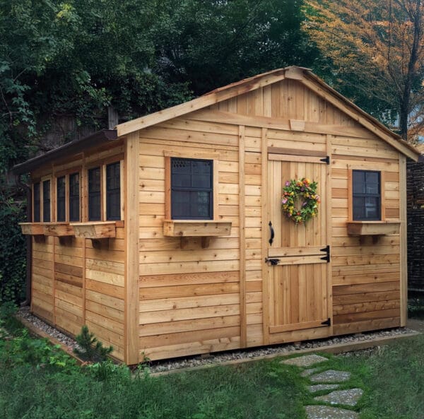 12x12 Sunshed Garden Shed Greenhouse Shed Western Red Cedar Shed Outdoor Living Today 12
