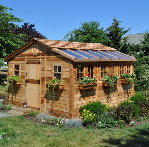 12x12 Sunshed Garden Shed Greenhouse Shed Western Red Cedar Shed Outdoor Living Today 6