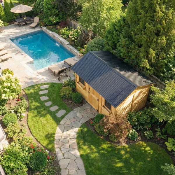 12x8 Cabana Garden shed Western Red Cedar cedar shed Outdoor Living Today 10