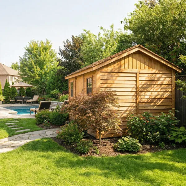 12x8 Cabana Garden shed Western Red Cedar cedar shed Outdoor Living Today 5