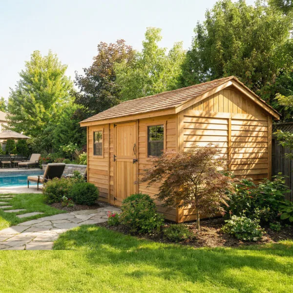 12x8 Cabana Garden shed Western Red Cedar cedar shed Outdoor Living Today 6