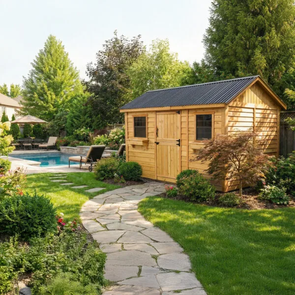 12x8 Cabana Garden shed Western Red Cedar cedar shed Outdoor Living Today 7