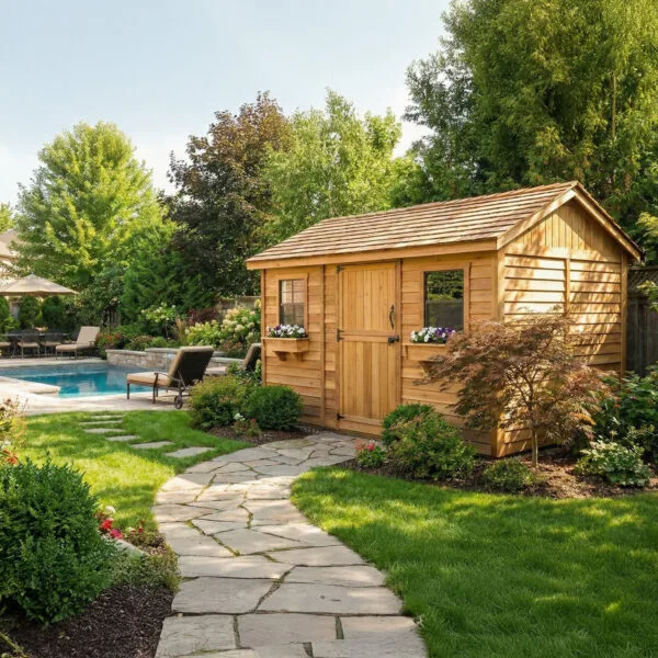 12x8 Cabana Garden shed Western Red Cedar cedar shed Outdoor Living Today 9