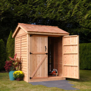 6×6 Western Red Cedar – Maximizer Shed – All-Purpose Storage Kit