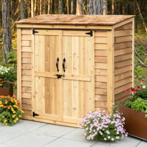6×3 Western Red Cedar Outdoor Storage Shed - Grand Garden Chalet