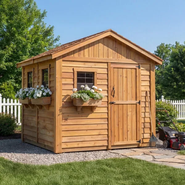 8x8 Cedar Garden Shed Outdoor Living Today Western Red Cedar Garden Shed 20