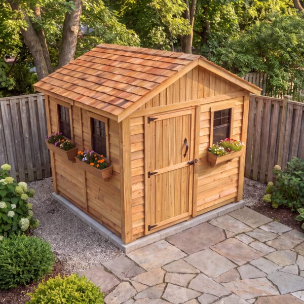 8x8 Cedar Garden Shed Outdoor Living Today Western Red Cedar Garden Shed 39