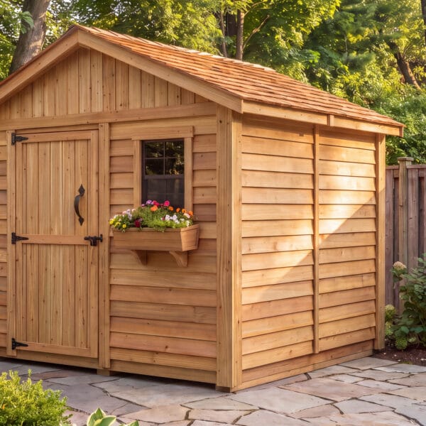 8x8 Cedar Garden Shed Outdoor Living Today Western Red Cedar Garden Shed 42