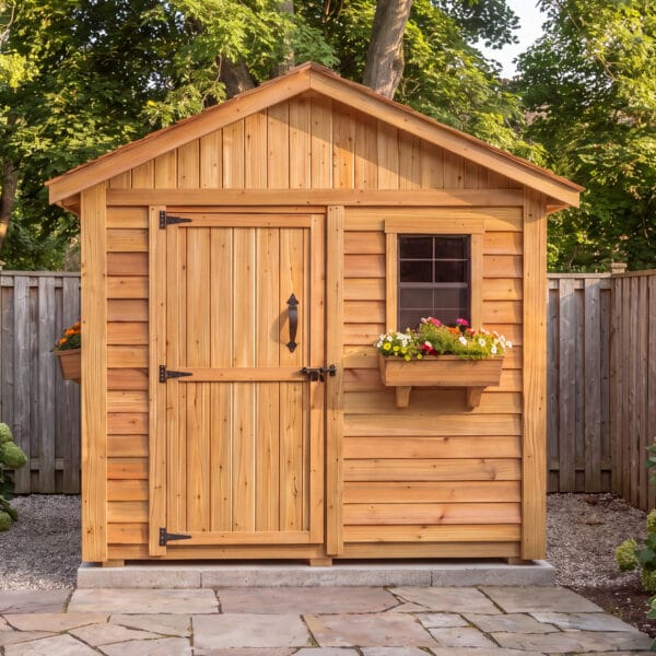 8x8 Cedar Garden Shed Outdoor Living Today Western Red Cedar Garden Shed 43
