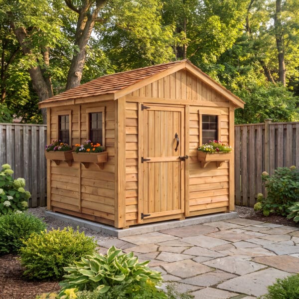 8x8 Cedar Garden Shed Outdoor Living Today Western Red Cedar Garden Shed 44