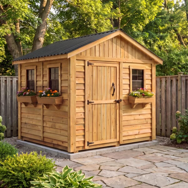 8x8 Cedar Garden Shed Outdoor Living Today Western Red Cedar Garden Shed 45