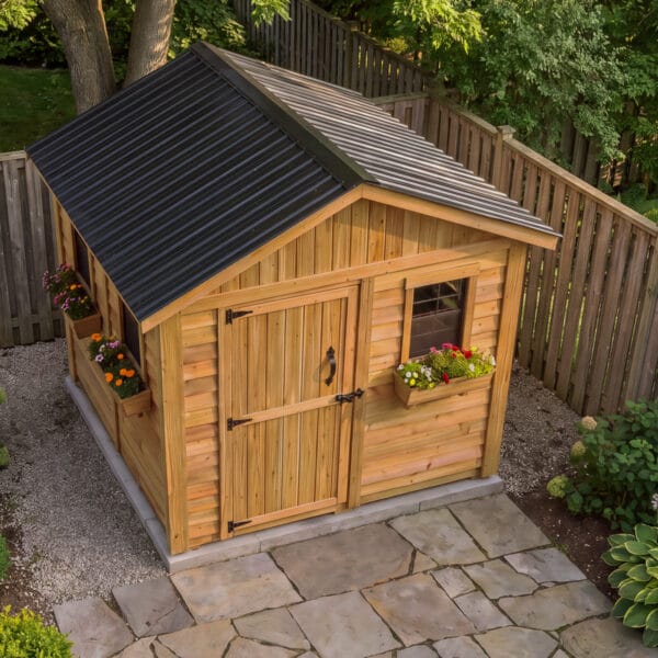 8x8 Cedar Garden Shed Outdoor Living Today Western Red Cedar Garden Shed 46