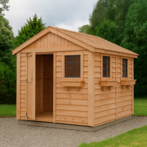 8×8 Western Red Cedar – Gardener Shed – Potting & Tool Storage Kit