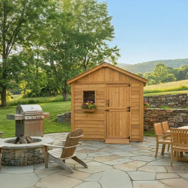 8×8 Western Red Cedar – Gardener Shed Outdoor Living Today Cedar Shed Kit 11