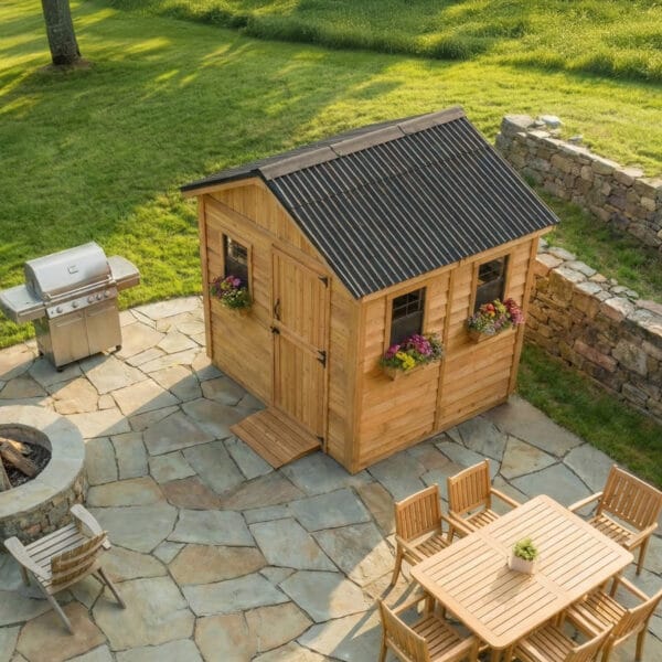8×8 Western Red Cedar – Gardener Shed Outdoor Living Today Cedar Shed Kit 2
