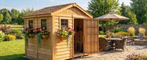 8×8 Western Red Cedar – Gardener Shed Outdoor Living Today Cedar Shed Kit 20