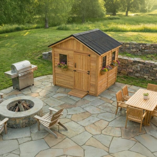 8×8 Western Red Cedar – Gardener Shed Outdoor Living Today Cedar Shed Kit 3