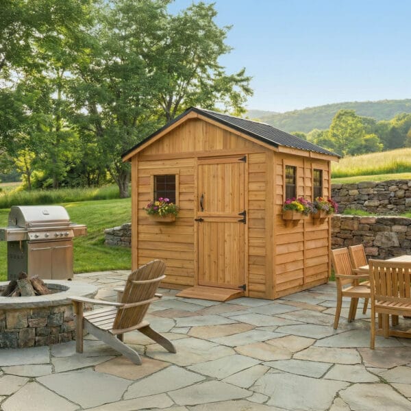 8×8 Western Red Cedar – Gardener Shed Outdoor Living Today Cedar Shed Kit 4