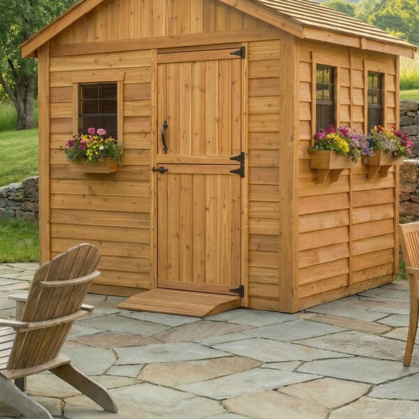 8×8 Western Red Cedar – Gardener Shed Outdoor Living Today Cedar Shed Kit 7