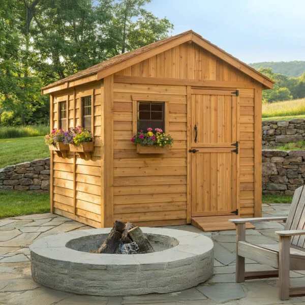 8×8 Western Red Cedar – Gardener Shed Outdoor Living Today Cedar Shed Kit 8