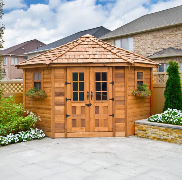 9x9 PenthouseGarden Shed Western Red Cedar Shed Outdoor Living Today 2
