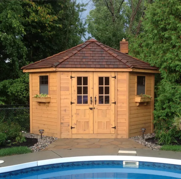 9x9 PenthouseGarden Shed Western Red Cedar Shed Outdoor Living Today
