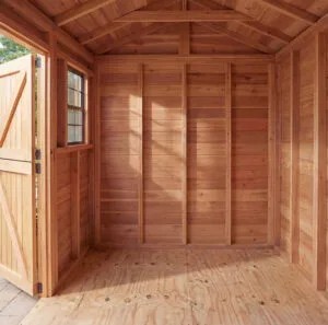 Cabana 9x6 Cedar Garden shed Western Red Cedar cedar shed Outdoor Living Today 17