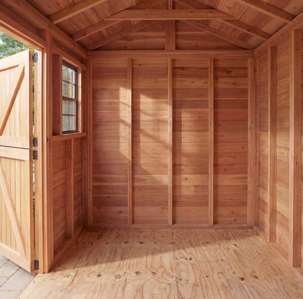 Cabana 9x6 Cedar Garden shed Western Red Cedar cedar shed Outdoor Living Today 17