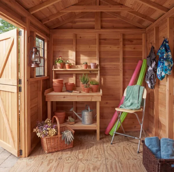 9×6 Western Red Cedar – Cabana Shed – Poolside Storage & Utility Kit 3 Cabana 9x6 Cedar Garden shed Western Red Cedar cedar shed Outdoor Living Today 18