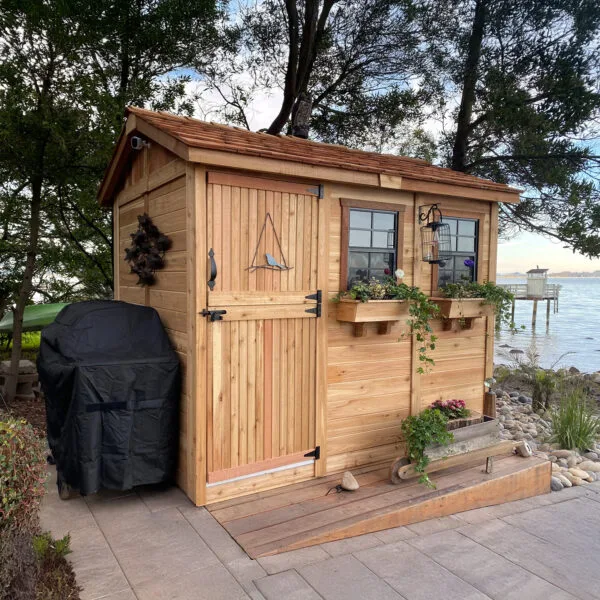 9×6 Western Red Cedar – Cabana Shed – Poolside Storage & Utility Kit 14 Cabana 9x6 Cedar Garden shed Western Red Cedar cedar shed Outdoor Living Today 21