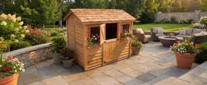 Cabana 9x6 Cedar Garden shed Western Red Cedar cedar shed Outdoor Living Today Banner 2