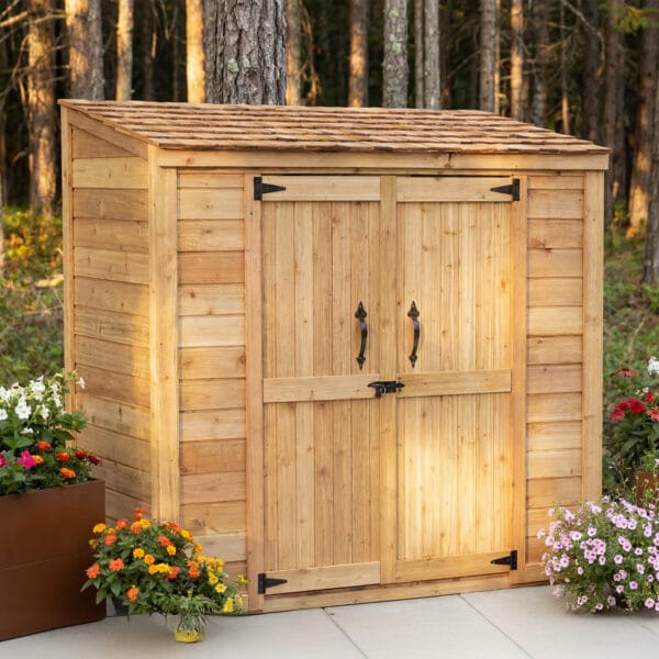 #アウトドアセット Premium 6×3 Western Red Cedar Outdoor Storage Shed