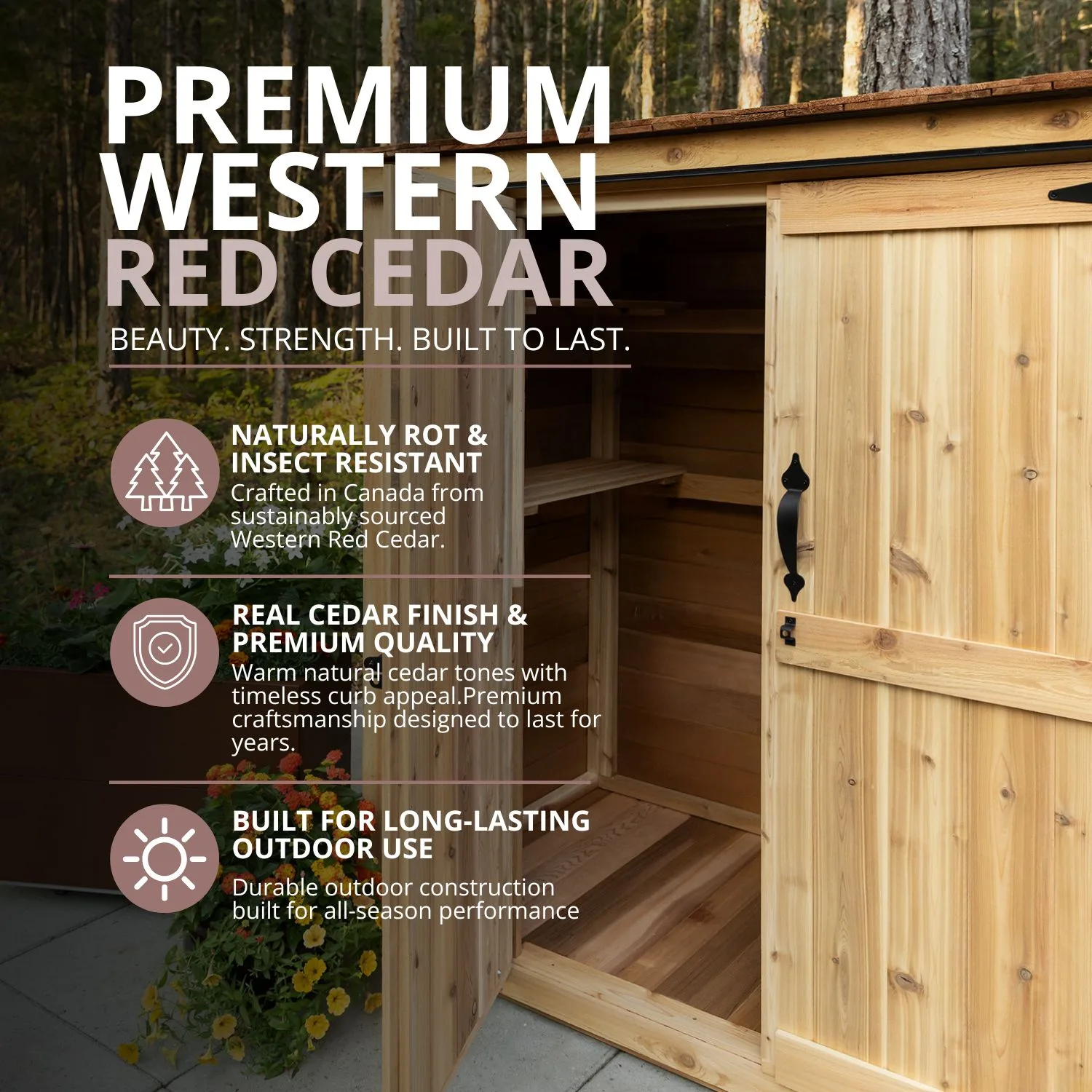 6×3 Western Red Cedar Grand Garden Chalet – Elegantly Crafted Storage Shed 6 Garden Chalet 6ft x 3ft Western Red Cedar Shed Kit Outdoor Living Today Cedar Shed Kit 3
