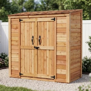 6×3 Western Red Cedar Outdoor Storage Shed - Grand Garden Chalet