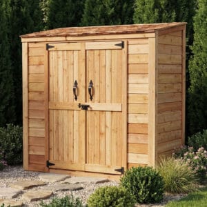 6×3 Western Red Cedar Outdoor Storage Shed - Grand Garden Chalet