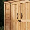 Small Cedar Garden Shed 6ft x 3ft made from Western Red Cedar closeup view