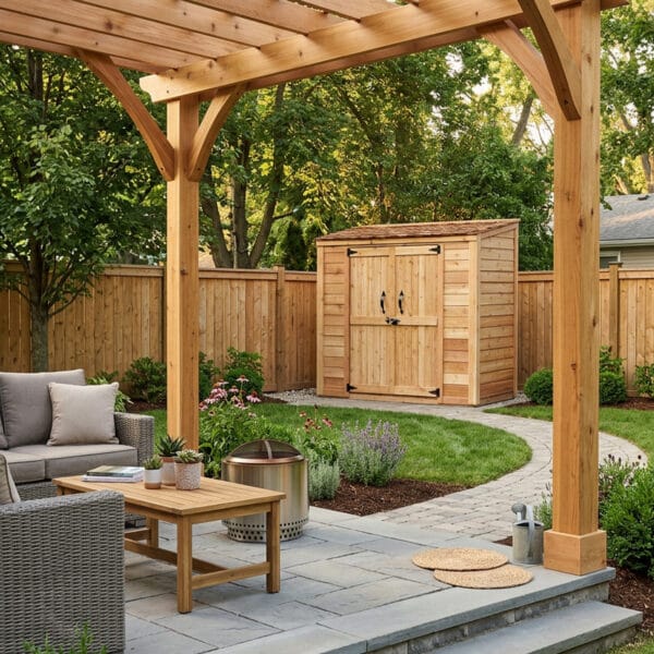 Grand Garden Chalet GGC63 Western Red Cedar Shed Outdoor Living Today 6x3 Shed 57