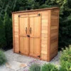 Small Cedar Garden Shed 6ft x 3ft made from Western Red Cedar