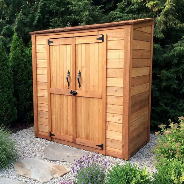 6×3 Western Red Cedar Grand Garden Chalet – Elegantly Crafted Storage Shed 15 Small Cedar Garden Shed 6ft x 3ft made from Western Red Cedar