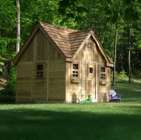 Lauren's Cottage Cedar Playhouse | 9x9 7 Laurens Cottage 9x9 Playhouse Western Red CEdar Outdoor Living Today Childrens Playhouse 3