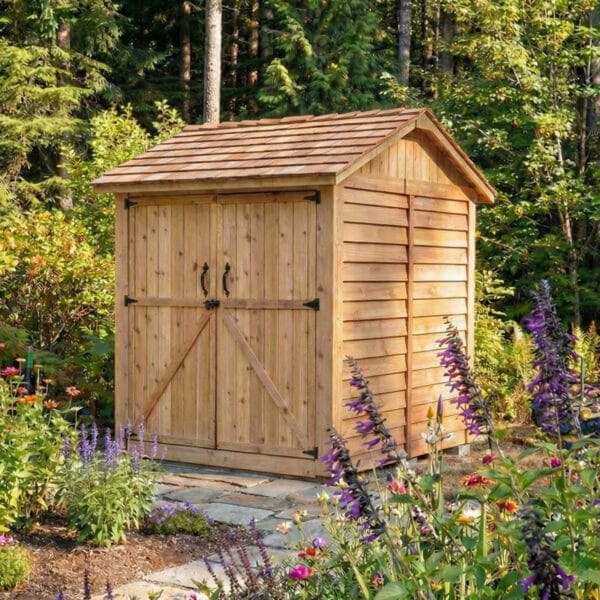 Maximizer 6x6 western red cedar shed outdoor living today cedar shed kit 18