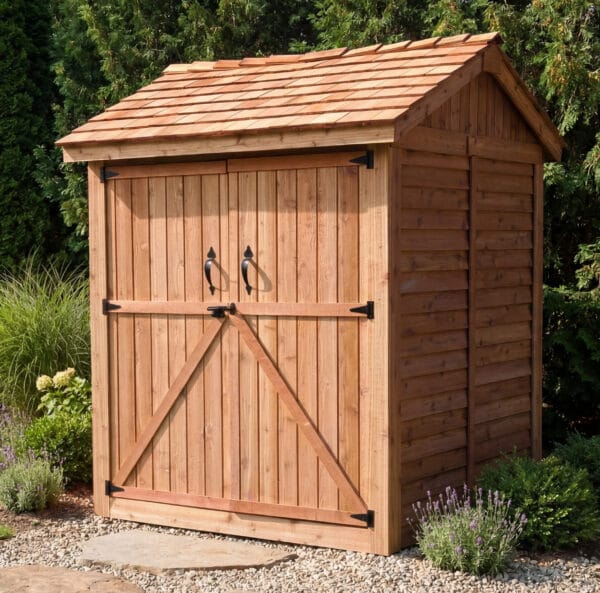 Maximizer 6x6 western red cedar shed outdoor living today cedar shed kit 21