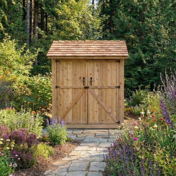 Maximizer 6x6 western red cedar shed outdoor living today cedar shed kit 7
