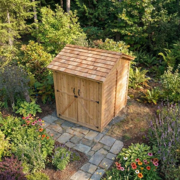 Maximizer 6x6 western red cedar shed outdoor living today cedar shed kit 8